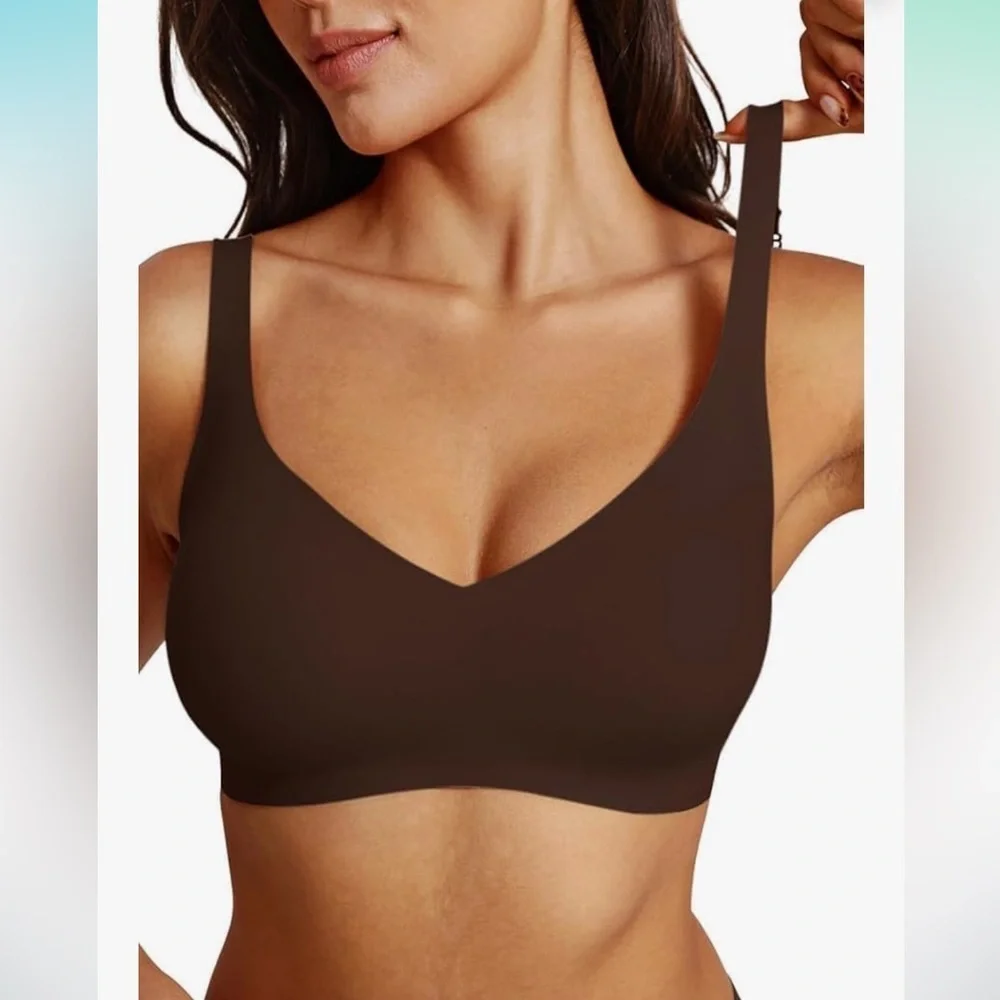 NWT REORIA Adjustable Everyday Bra Full-Coverage Padded Seamless Wireless Bras